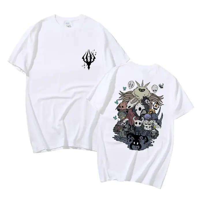 T-shirt en coton Anime Hollow Void Knight pour hommes et femmes, Streetwear manga, Harajuku Respzed, drôle, jeu