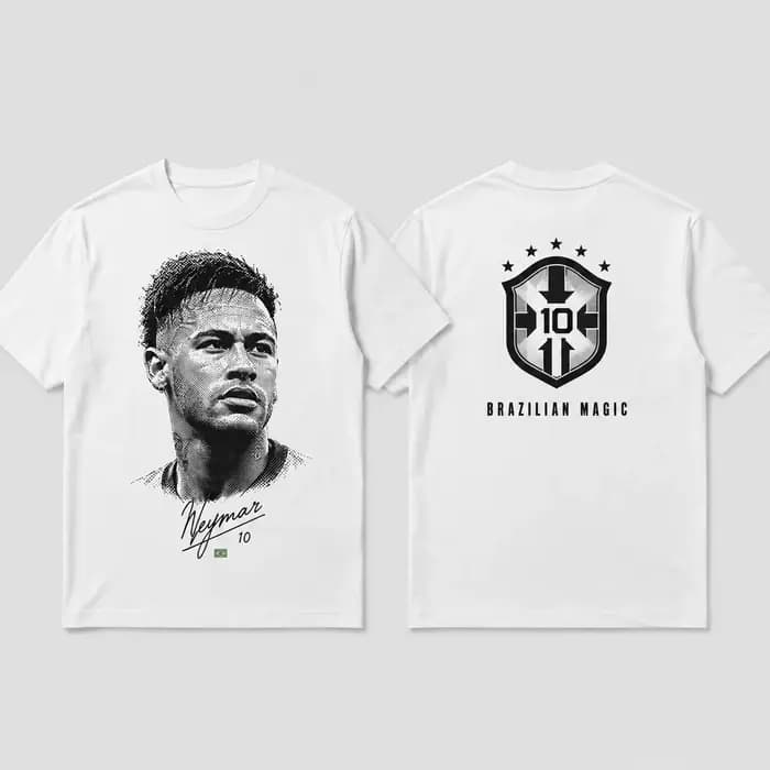 T-shirt de l'équipe nationale de football du Brésil Neymar 2026 – Vêtements pour hommes et femmes