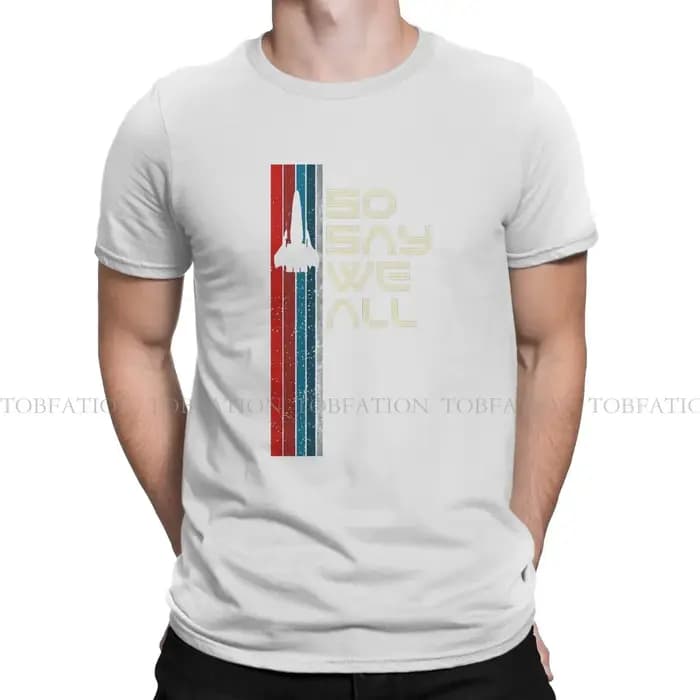 T-shirt rétro Viper So Say We All pour homme, vêtements Genic Lestar Galactica, 100% coton, imprimé