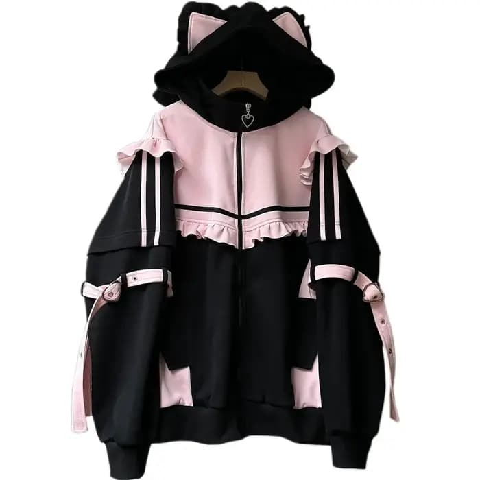 Vestes à capuche japonaises Y2k