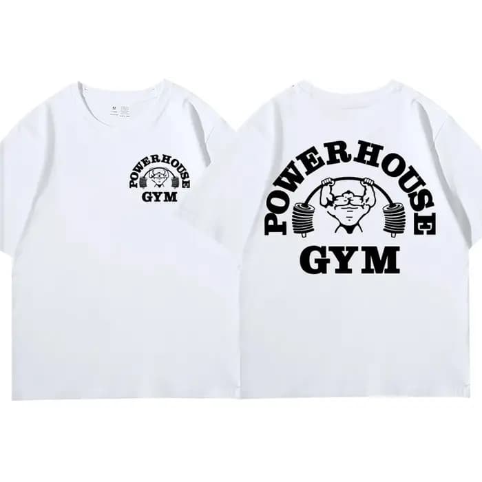 Powerhouse Gym Graphic T-shirt pour hommes et femmes, Économie à manches courtes, Vêtements drôles,