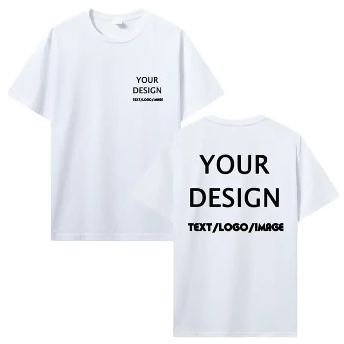 Bricolage personnalisé hommes femmes T-shirt personnaliser conception Logo