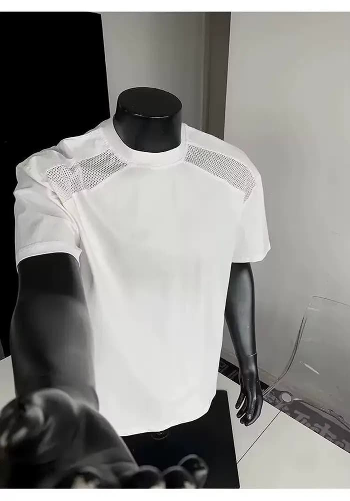 T-shirt déstructuré à coupe épaules tombantes style américain