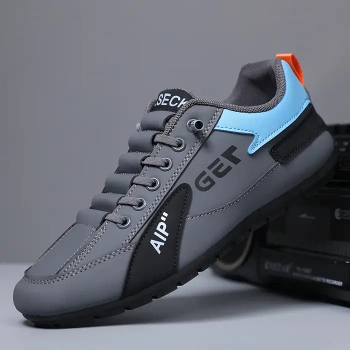 Baskets de mode pour hommes chaussures décontractées en cuir de haute qualité été respirant Sport