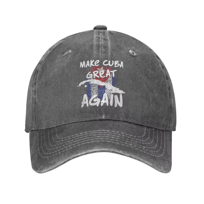 Casquette de baseball 'Make Cuba Great Again' pour femmes et hommes, casquette de camionneur avec lo