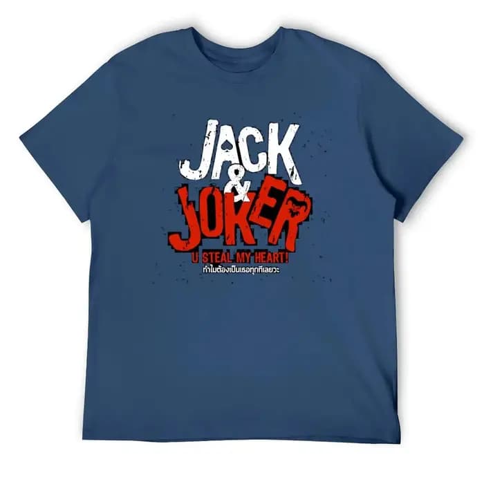 Jack et Joker : U voler mon cœur! BL série thai YinWar T-Shirt ébauches mode coréenne hommes vêtements 2025 nouveau modèle