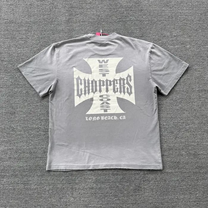 T-shirt Homme 26SS Style Urbain Rétro Hip Hop à Imprimé Graphique Décontracté 100% Coton Ample Vinta