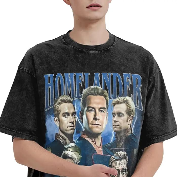 T-shirts délavés Homelander The Boys