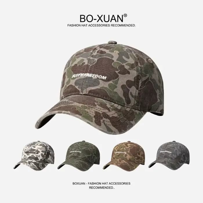 CamSolomon-Casquette de Baseball Verte à Bords Incurvés pour Homme