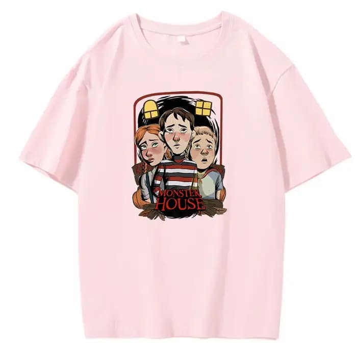 T-shirt imprimé dessin animé Monster House