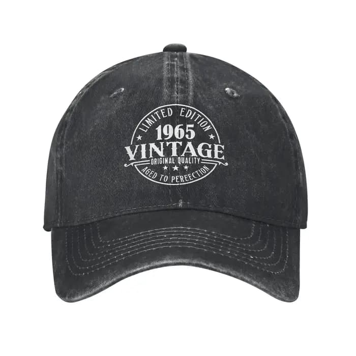 Casquette de baseball vintage édition limitée 1965 pour anniversaire