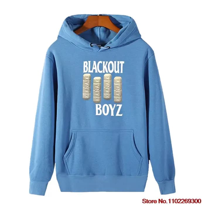 Blackout Boyz Sweat-shirt à capuche avec image de mode de haute qualité adapté à tous âges, pull épais d'hiver, vêtements de sport pour hommes