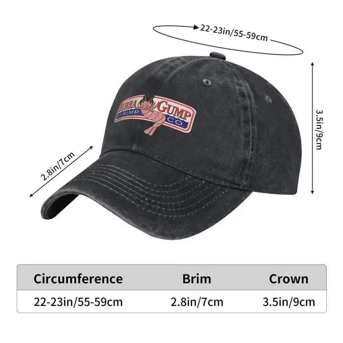 Bubba Gump forêt crevettes fruits de mer casquette de Baseball américain à la mode hommes Hip Hop chapeaux protection