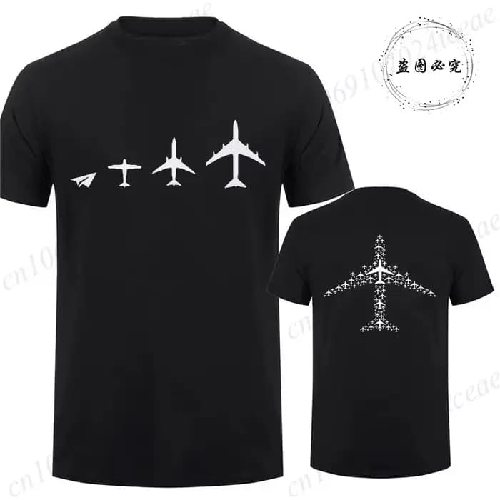 T-shirt Flying Up Airplane pour hommes et femmes