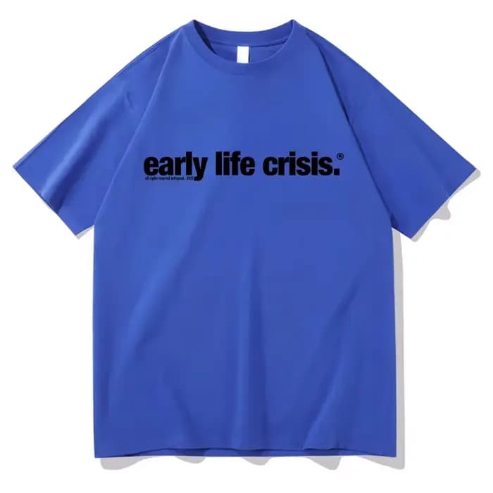 T-shirt Nettspend Early Life Crisis Same 2025 – Vêtements tendance homme/femme en coton