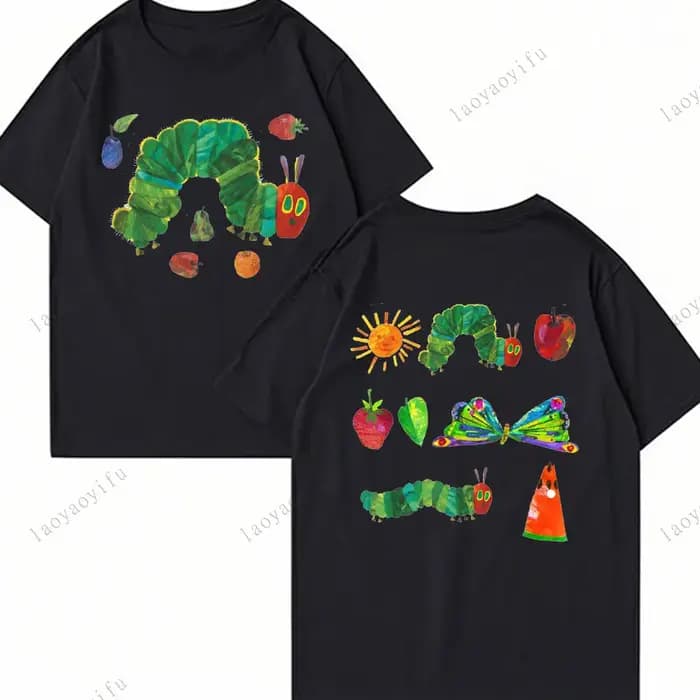 Le chenille très affamée imprimé T-Shirts hauts