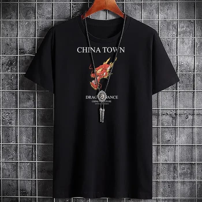 T-shirt graphique imprimé Dragon pour hommes, T-shirt pour hommes, T-shirt Crossfit, Harajuku, Mode,
