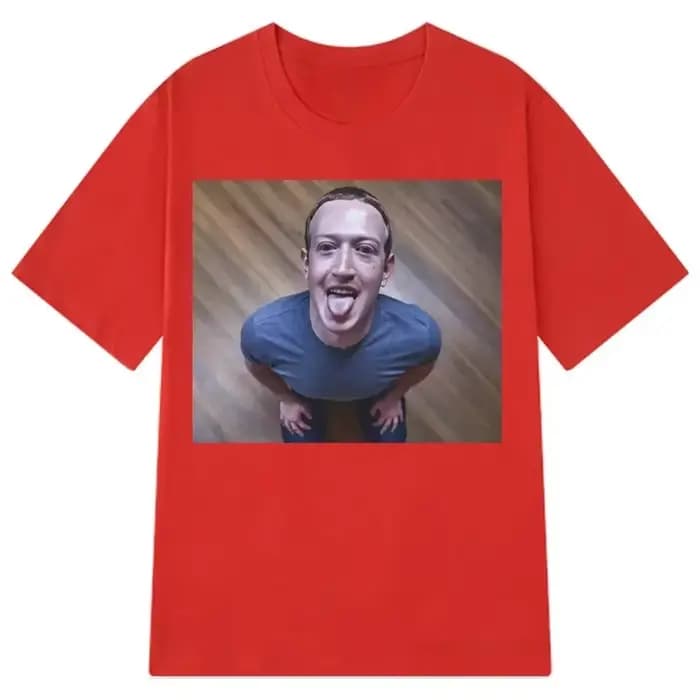 Grande taille drôle cerveau escrime Expression T-shirt Mark Zuckerberg bonne blague