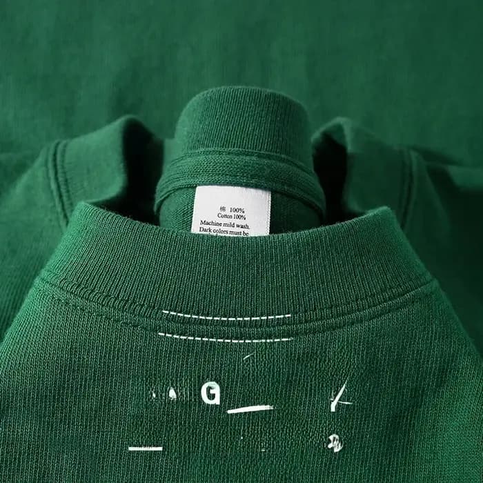 300g coton t-shirts hommes à manches courtes poids lourd été col rond ample respirant chemise
