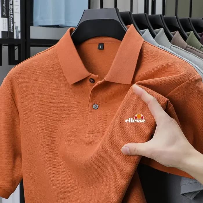 Nouveau produit de la marque de vêtements haut de gamme pour hommes : Polo respirant en pur coton avec broderie lettre