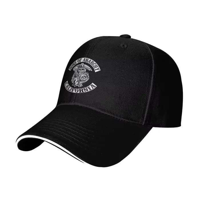 Casquette de Baseball gothique Street Punk Sons of Anarchy pour hommes et adultes