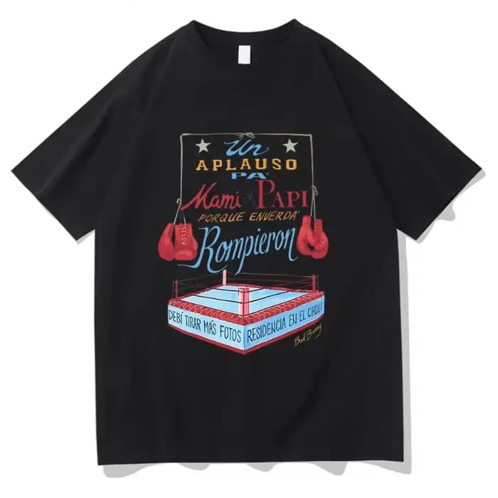 Bad Bunny DTMF Merch boxe T-Shirt hommes/femmes