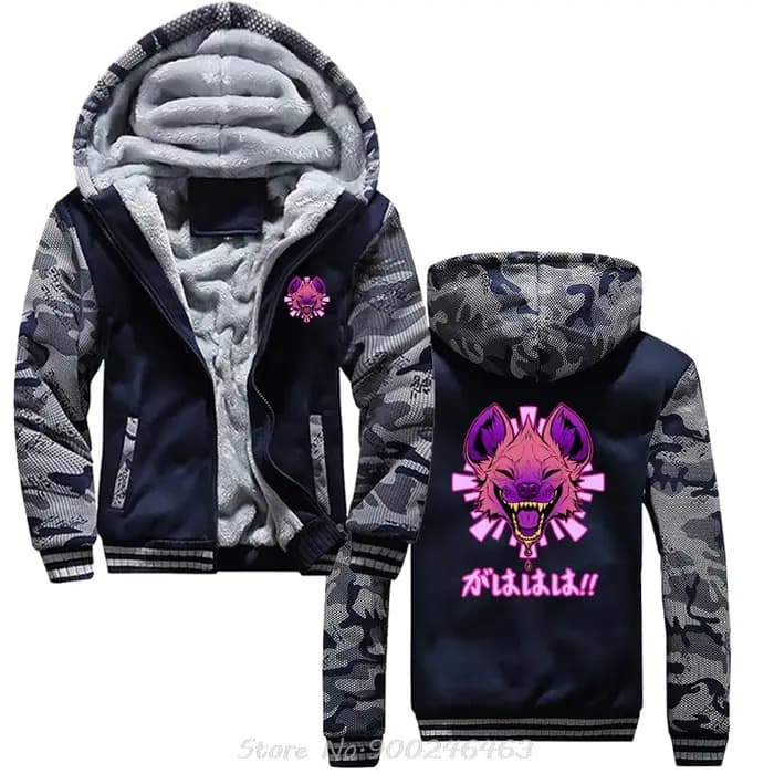 Sweat à capuche en fourrure Gahaha Hyena pour hommes