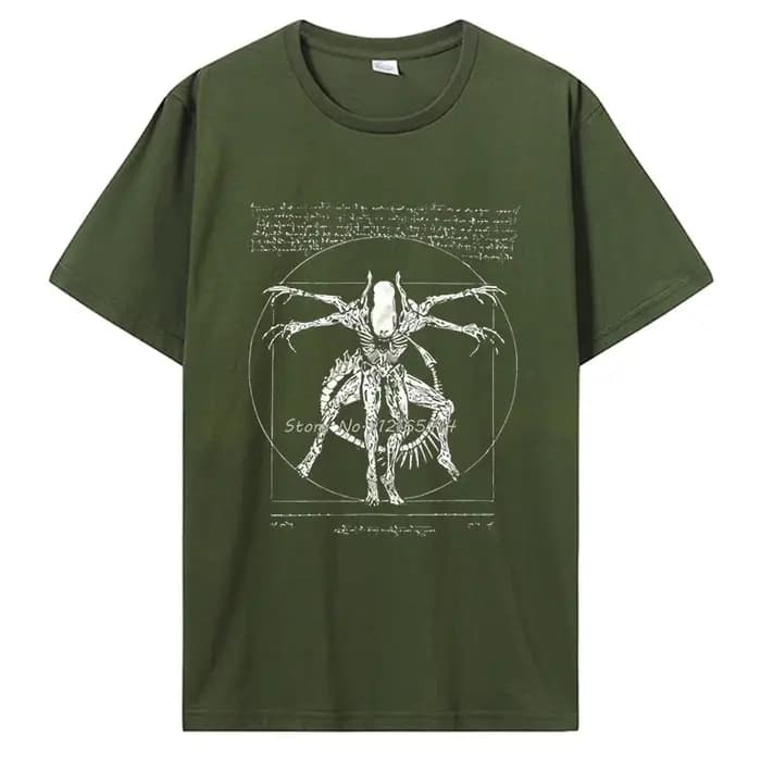 2019 marque t-shirt Homme t-shirts trucs Cool pour adolescents Da Vinci Alien