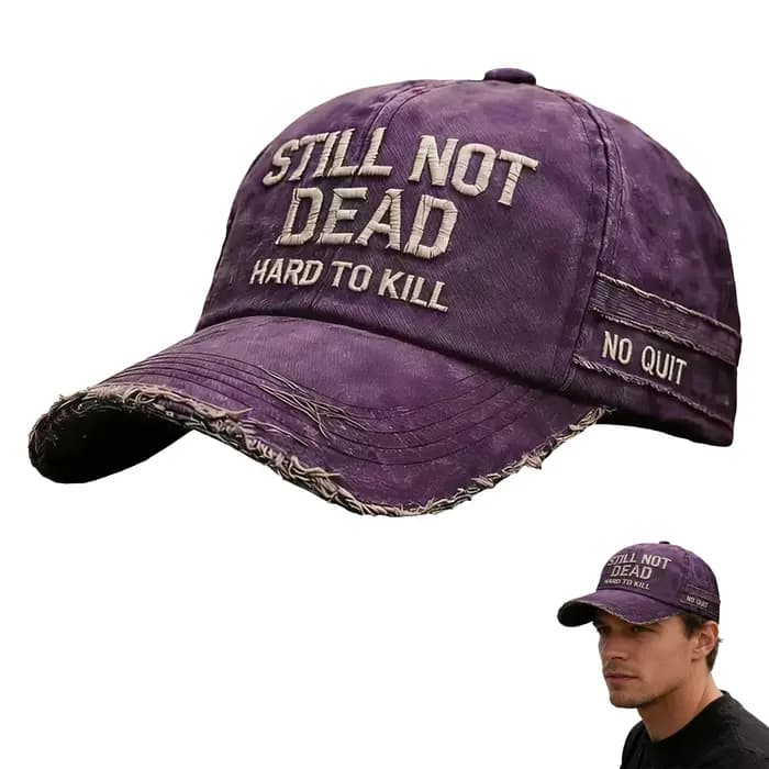 Casquettes de baseball humoristiques avec citation amusante 'Still Not Dead'