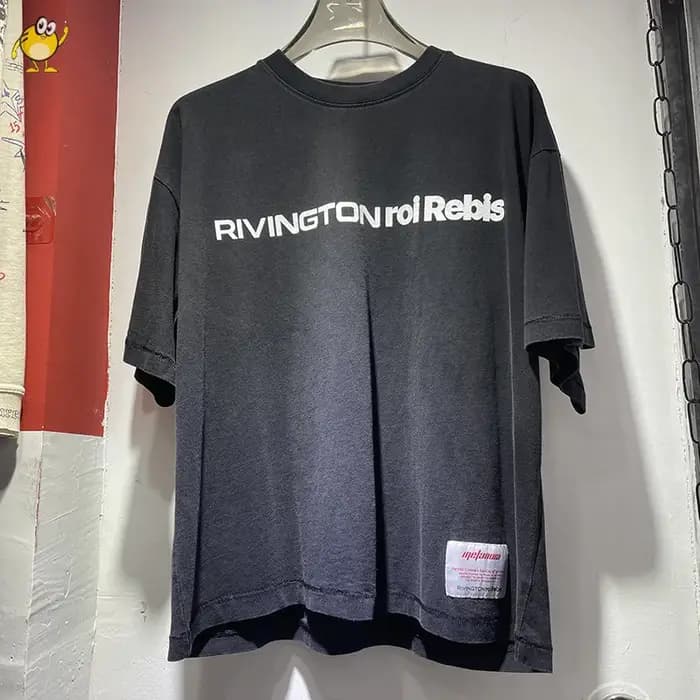 Vintage lavé RRR123 t-shirt hommes femme meilleure qualité ample Hip Hop mode classique tout-match d