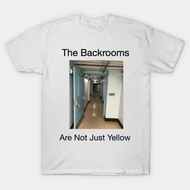T-shirt Noclip Out of Reality Backrooms « No Exit » – Tee-shirt graphique Meme d'horreur en coton à manches courtes – Hauts décontractés pour les fans