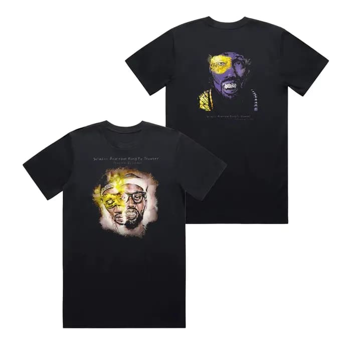 T-shirt ample à manches courtes rétro américain Wu-Tang Clan Hip Hop Group pour hommes et femmes