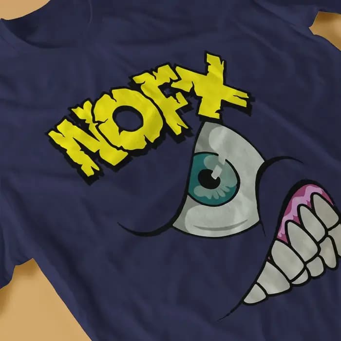 NOFX-T-Shirt manches courtes pour homme, vintage, en coton, à col rond, 1994