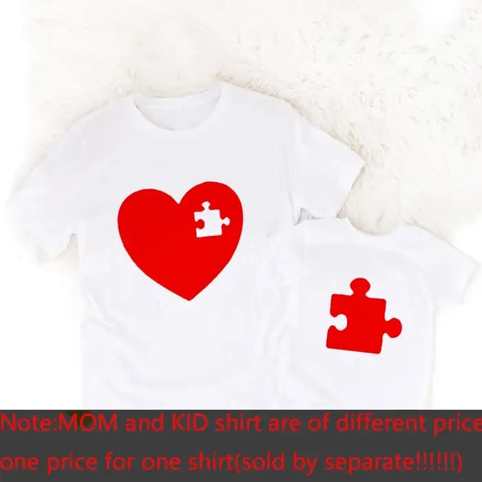 J'aime maman maman et moi tenue mère fille fils cadeau unisexe T-shirt famille correspondant T-shirt saint valentin mignon t-shirts