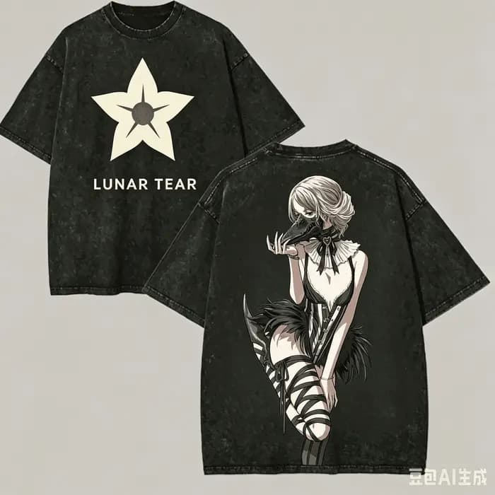 T-shirt NieR Automata délavé, vêtements originaux, nouveau modèle, t-shirt anime, grande taille, uni