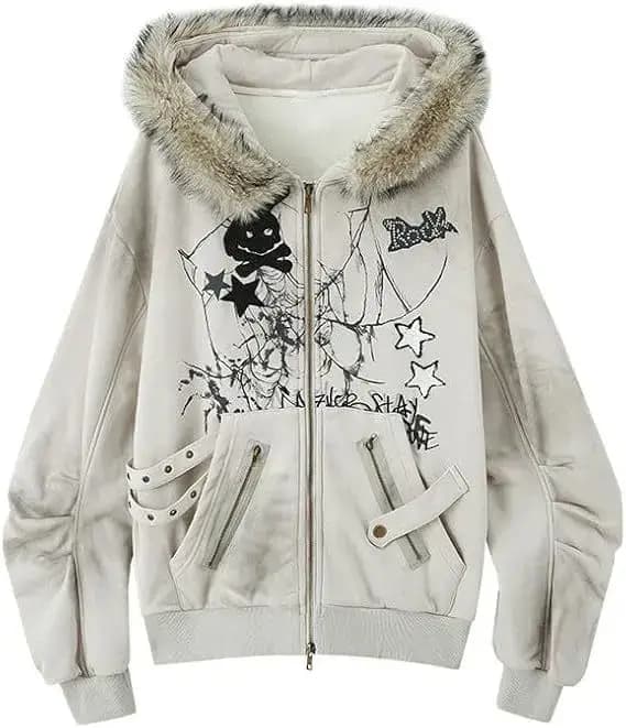 2025 vêtements pour femmes Y2k sweats à capuche surdimensionné hauts Ropa Mujer oreilles de lapin sw