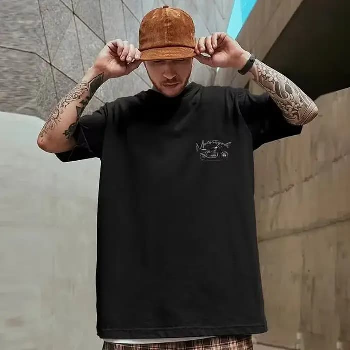 T-shirt imprimé vintage américain pour homme, manches courtes, col rond, en coton, style streetwear, décontracté, gothique, Y2K, pour l'été