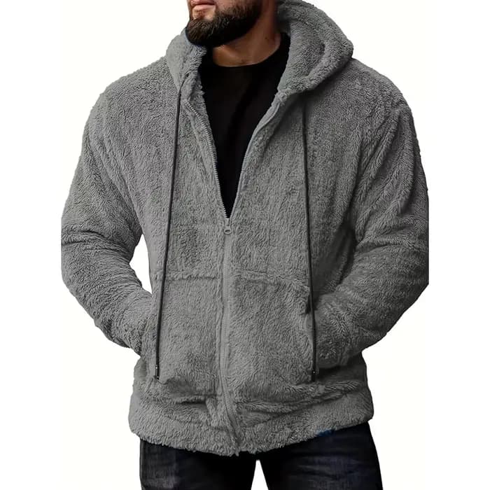 Manteau à capuche Teddy Bear Smile pour hommes