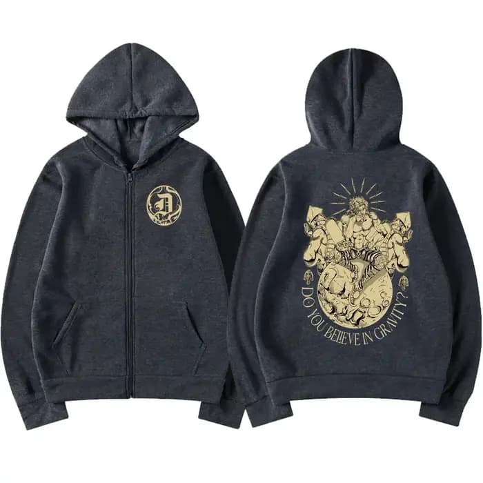 Anime Jojo Bizarre Adventure sweat à capuche avec fermeture éclair Dio Brando Manga