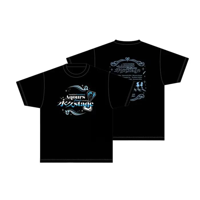 AmourLive! Sunshine série T-shirt hommes femmes vêtements été hauts noir à manches courtes