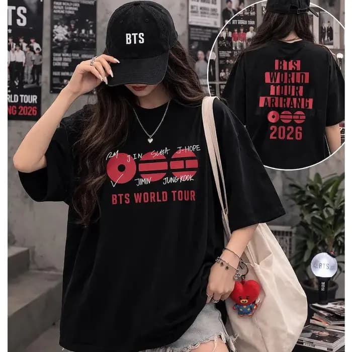 T-shirt Vintage BTS Arirang World Tour pour hommes et femmes, vêtements d'été en coton, haut à manch
