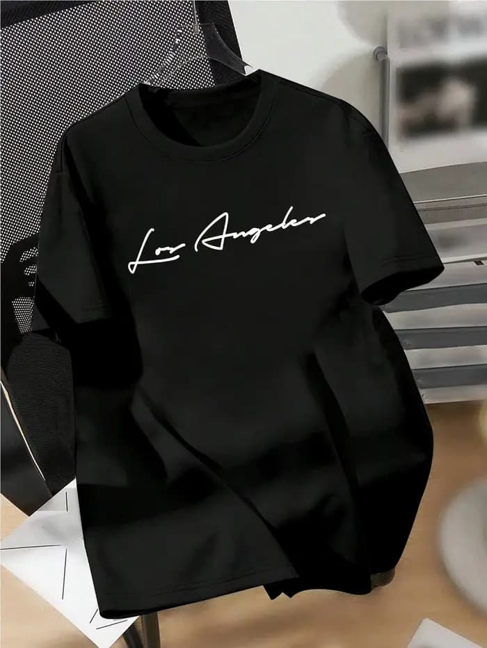 T-shirt graphique Palm Tree City of Angels de Los Angeles pour hommes