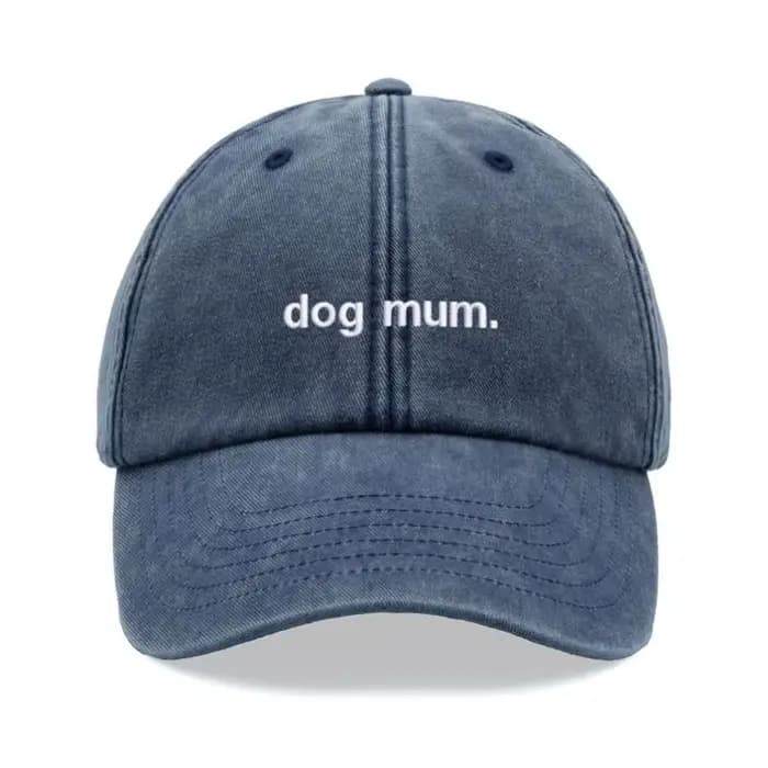 1 pièce, « maman chien ». Casquette de baseball vintage lavée Kanye pour femmes
