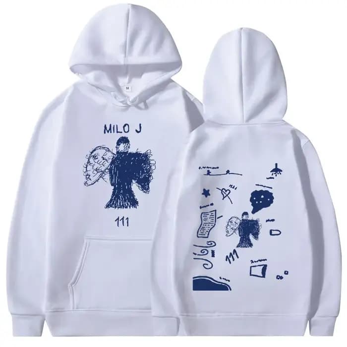 Rappeur Milo J 111 Album Merch sweat à capuche pour homme femmes vêtements Harajuku Hip Hop sweats Vintage à manches longues pulls Streetwear