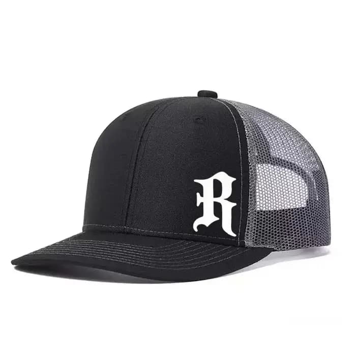 Casquette de baseball ajustable imprimée lettre R
