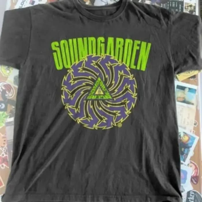 NOUVEAU! T-Shirt en coton noir pour hommes, Soundgarden Badmotorfinger, 1991