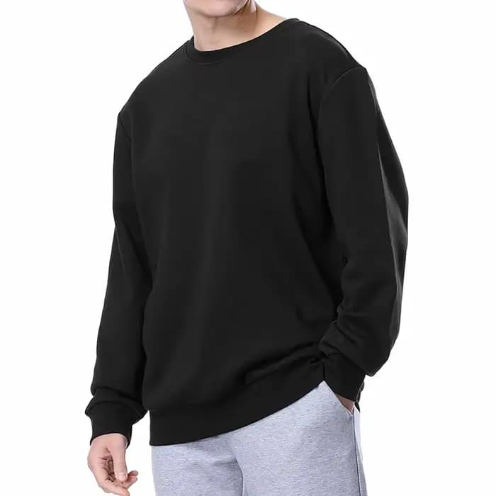 Sweat-shirt basique à col rond pour hommes et femmes