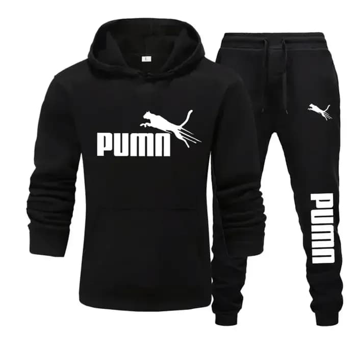 Nouvel ensemble deux pièces tendance pour homme : sweat à capuche et pantalon, collection automne-hi