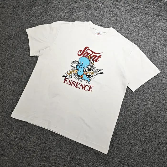 Yao mode Saint de Michael haute qualité 1:1 décontracté Streetwear ample Baggy manches courtes unisexe hommes vêtements