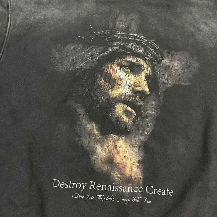 Yao mode Saint de Michael Streetwear ample surdimensionné Vintage rétro à capuche hommes vêtements graphiques luxe